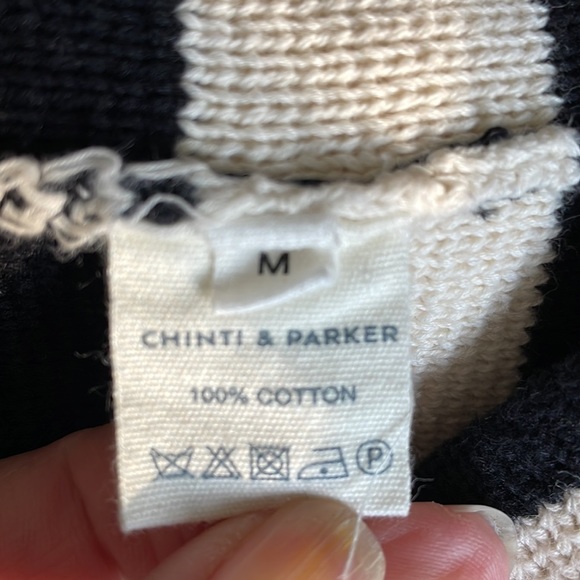 Chinti & Parker Knit Striped Sweater Cardigan M - Picture 8 of 14
